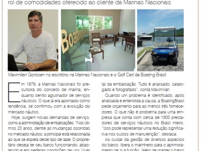As comodidades do Yacht Management – Jornal Marinas Nacionais – 05-12-2011